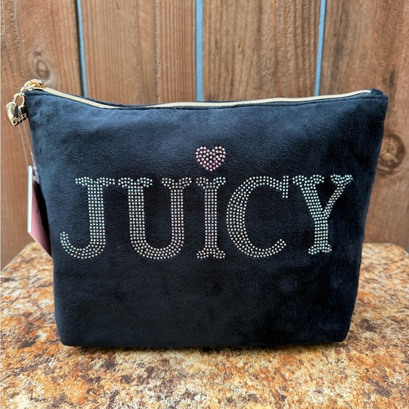 Juicy Couture Velour Cosmetic Bag - Picture 1 of 9